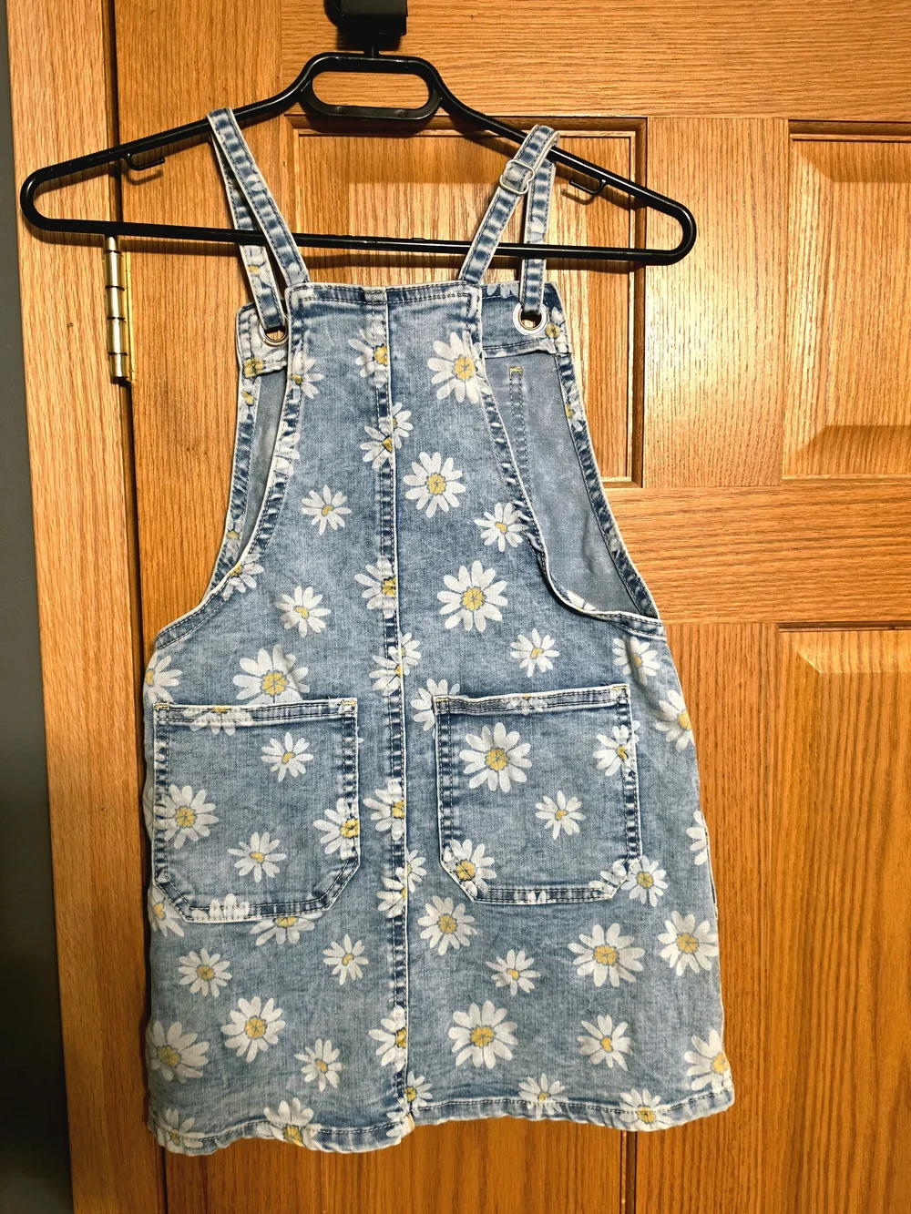Cat & Jack Denim Dress with White Daisy Accents